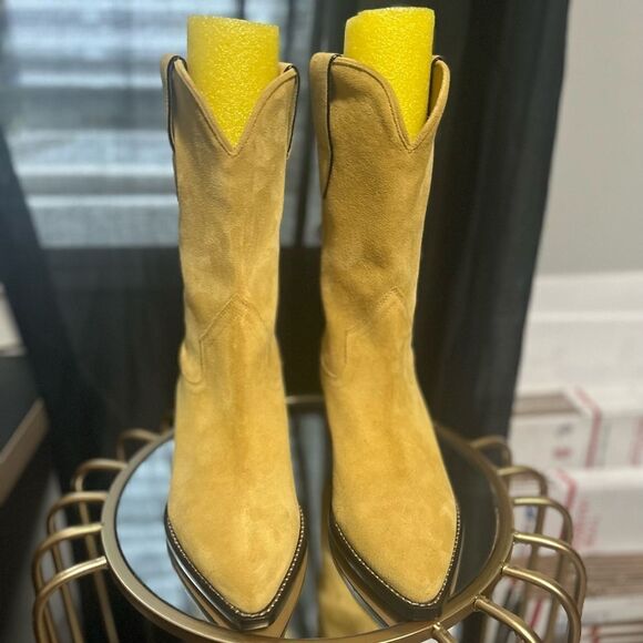 Isabel Marant Dahope Suede Western 50mm boots NEW - Picture 2 of 6